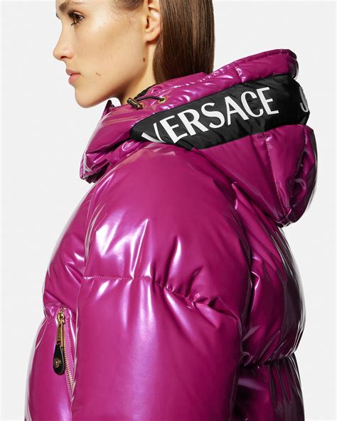 versace blue velvet jacket|versace puffer jacket.